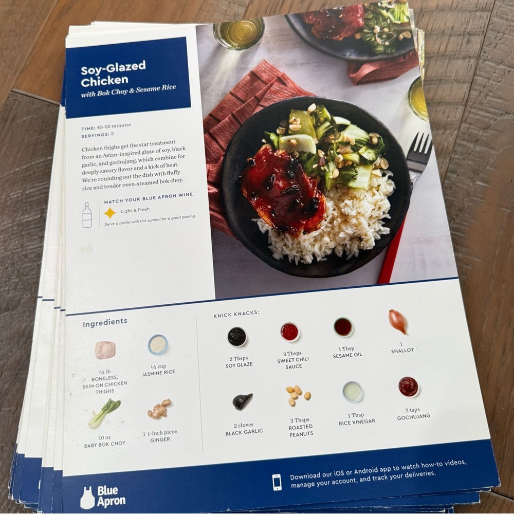 LOT 43 Blue Apron Recipe Meal Cards Seafood Beef Chicken Pork Veg Hello Fresh - Picture 2 of 5
